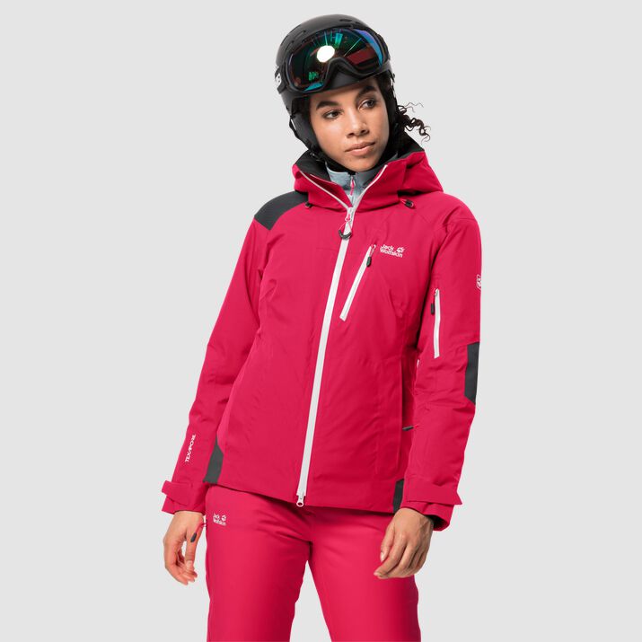 Chamarra Esquí Jack Wolfskin Snow Summit Mujer Rojos Mexico-7183152